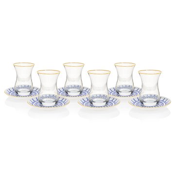 Vesta Desen 18 Parça Çay + Mırra Set Hediye Kutulu