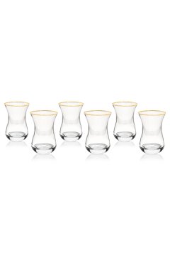 Kanat Desenli Çay Bardağı 6'lı Set