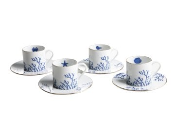 Mercan Tabak &Çay Kahve Seti 20 Parça (4 Kişilik )