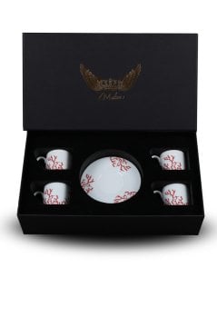 Mercan Tabak &Çay Kahve Seti 20 Parça (4 Kişilik )