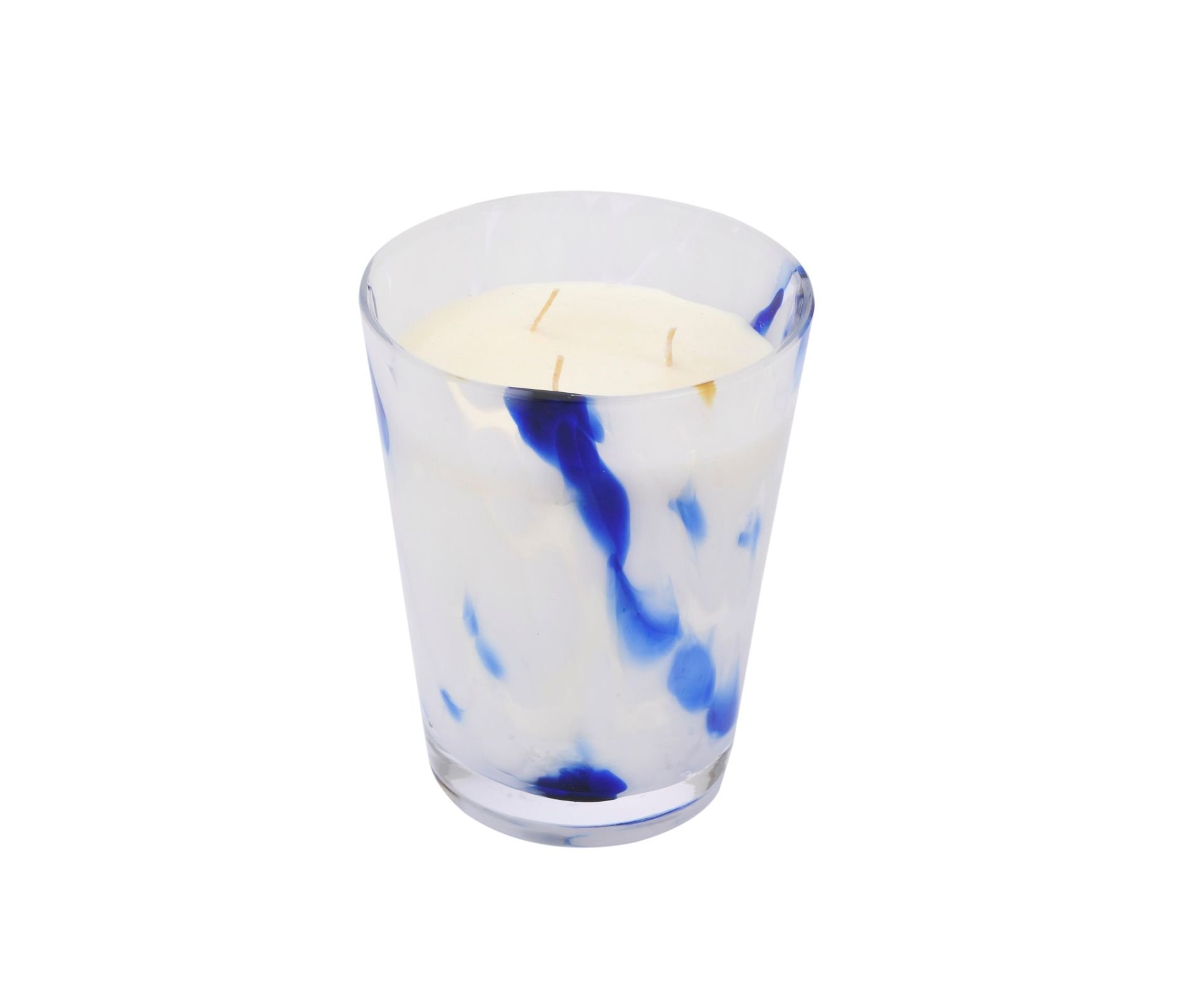 Murano Mum Lacivert-Beyaz 17cm