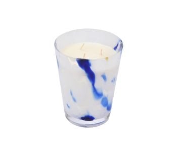 Murano Mum Lacivert-Beyaz 17cm