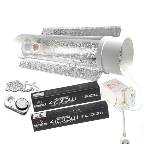 Growsan 400w Grow/Bloom Foton CoolTube Set