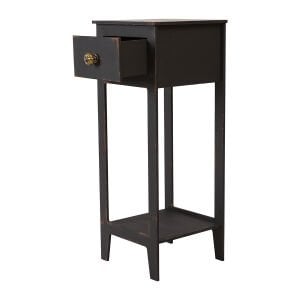 Hazan siyah eskitme mini dresuar