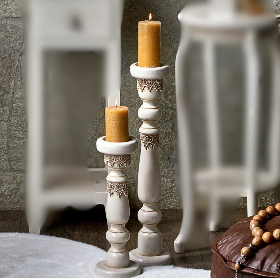 Rumi ikili şamdan set