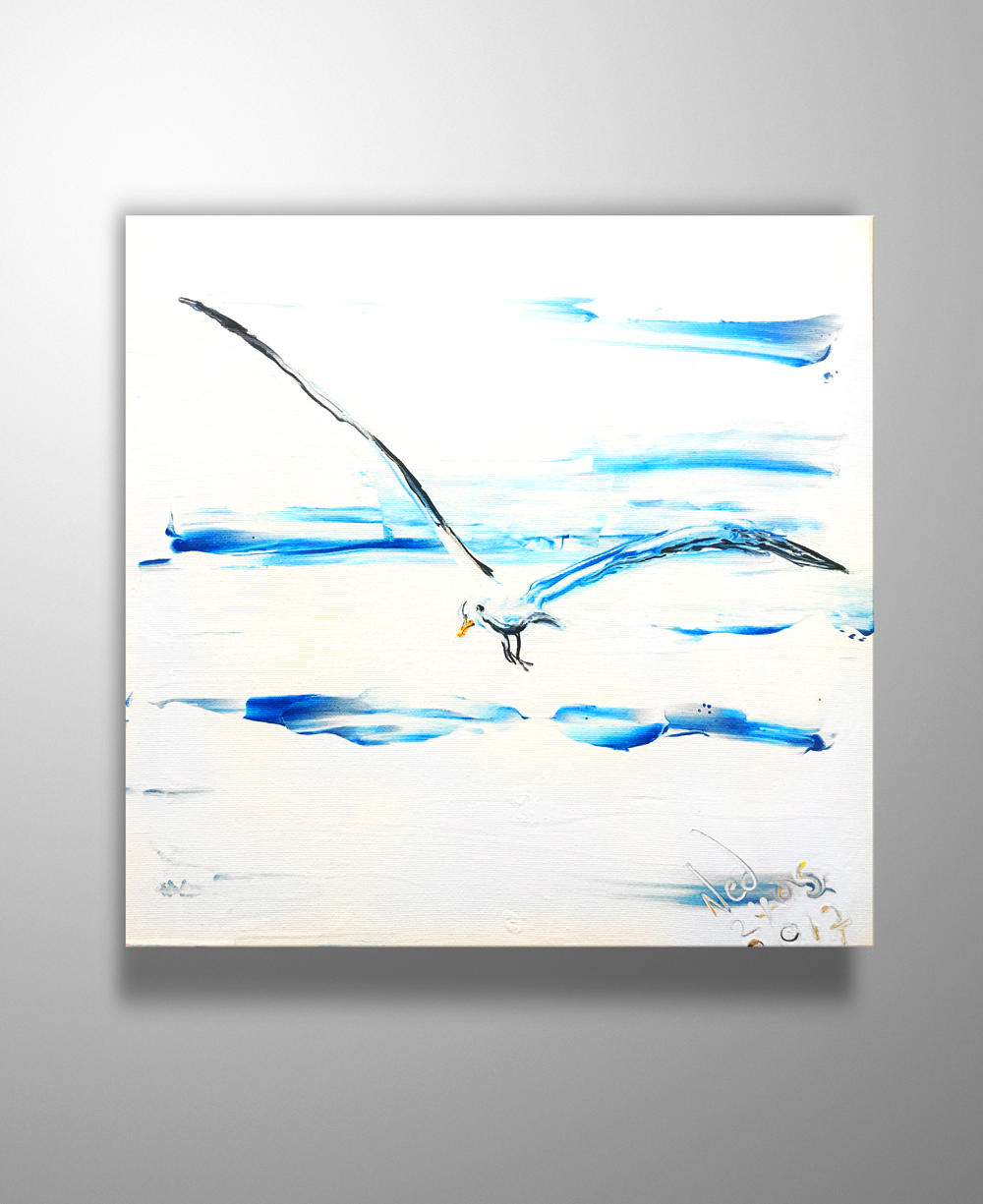 Orijinal Tablo Suadiye Seagull 45x45cm - Ned Pamphilon