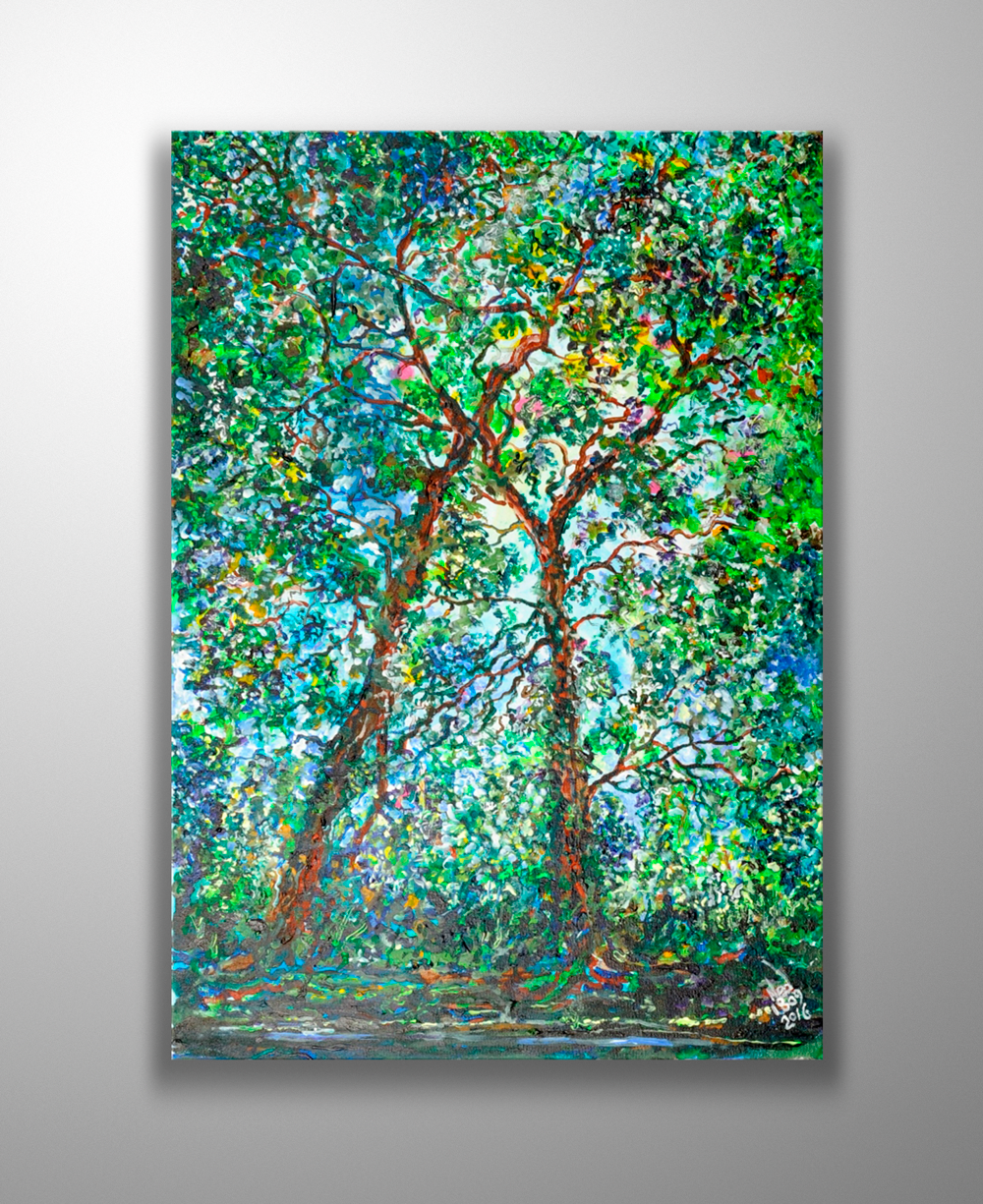 Kissing Trees Kanvas Tablo - Ned Pamphilon