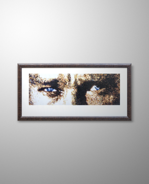 Çerçevesiz Limitli Edisyon - Atatürk'ün Gözleri 110cm x 50cm