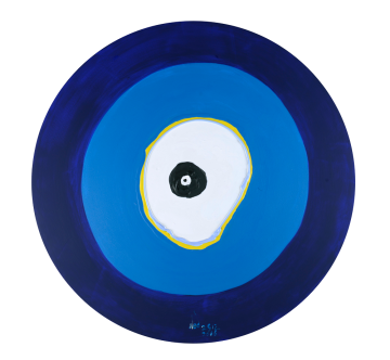 Orijinal Akrilik Tablo - Yuvarlak Nazar Boncuğu