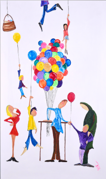 İstanbul Orijinal Tablo - Magic Baloncu 03 152cmx91cm - Akrilik Tablo