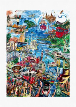 Fine Art Baskı - Standing Where East Meets West