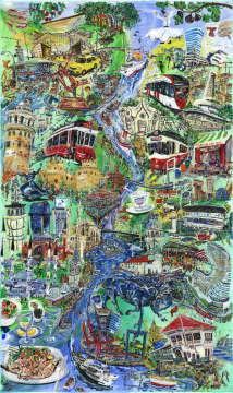 İstanbul Orijinal Tablo - Being Where East Meets West - Akrilik Tablo