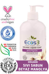 Organik Sıvı Sabun Beyaz Manolya 500 ml