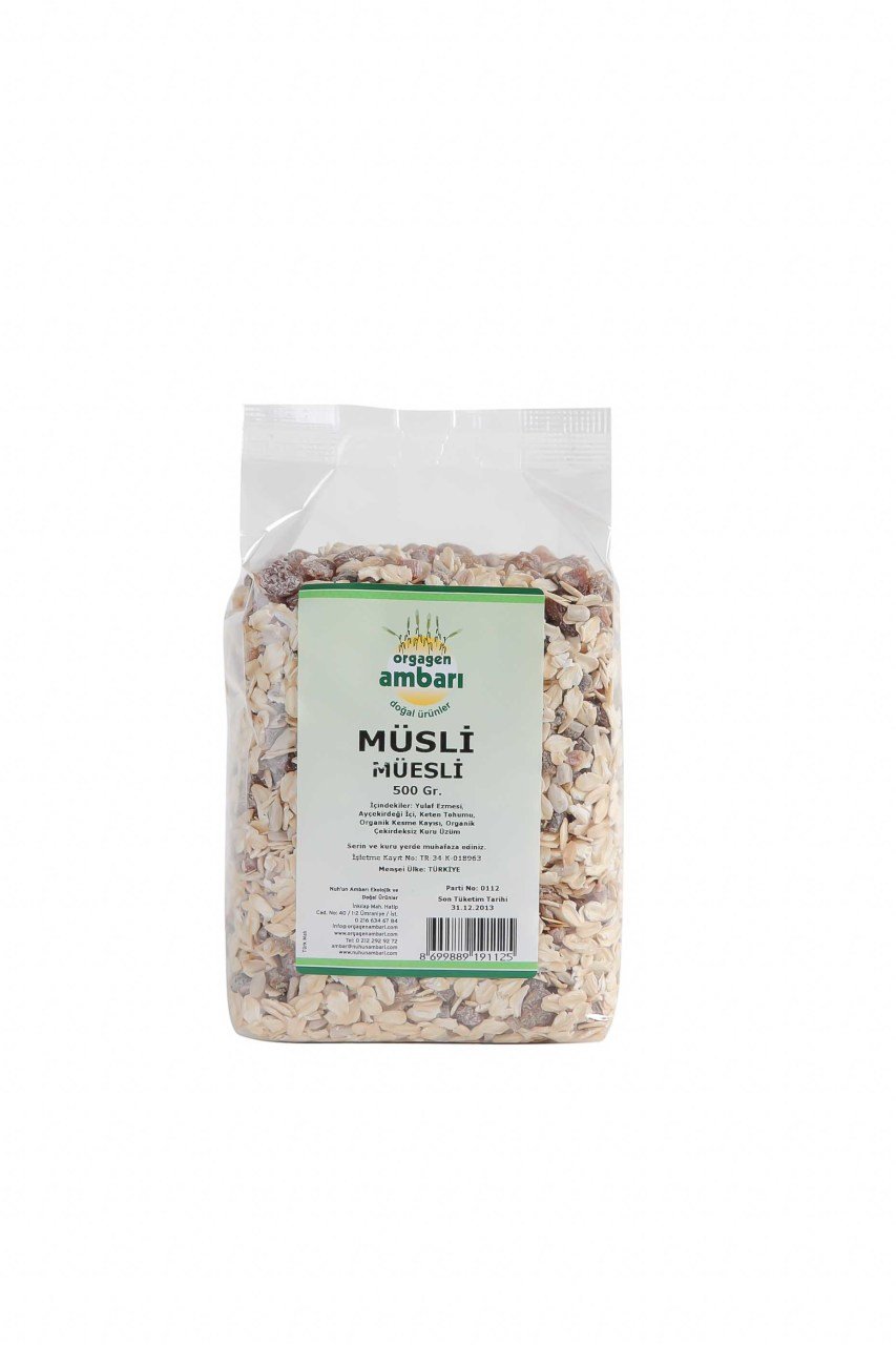 Orgagen Organik Ambarı Müsli 500 gr