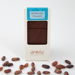 Vegan Sütlü Çikolata Organik Hindistan Cevizi Sütü 100gr görseli.