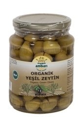 Organik Yeşil Kırma Zeytin 420gr