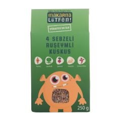 4 sebzeli ruşeymli kuskus 250 gr görseli.