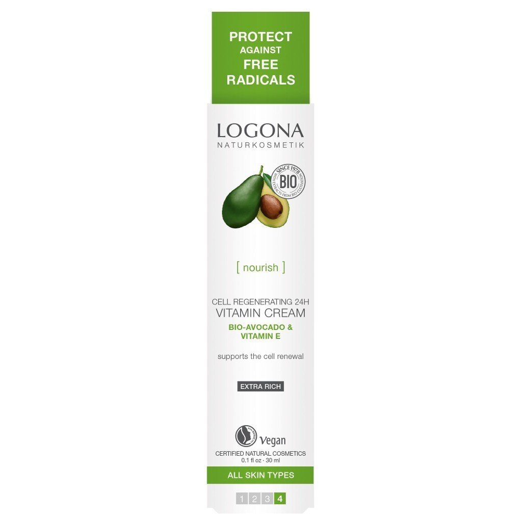 Logona 24 Saat Etkili Vitamin Krem 30ml - Organik Avokado ve Vitamin E