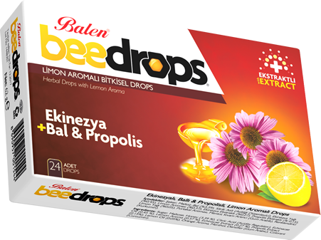 Ekinezyalı-Ballı-Propolisli Limon Aromalı Drops