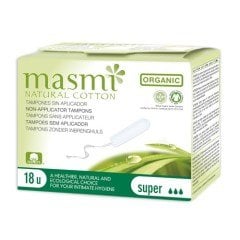 Organik Pamuk Tampon- Süper/18 Adet