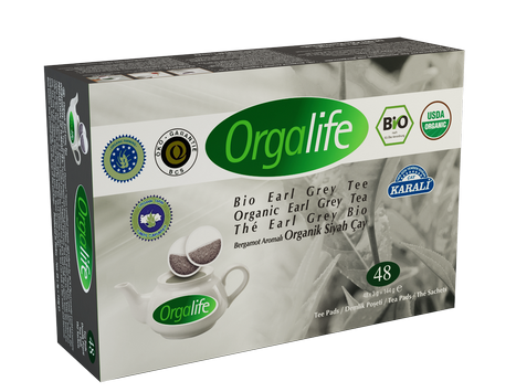 Orgalife Organik Siyah Çay Demlik Poşet (48Lİ) (BERGAMOT AROMALI)