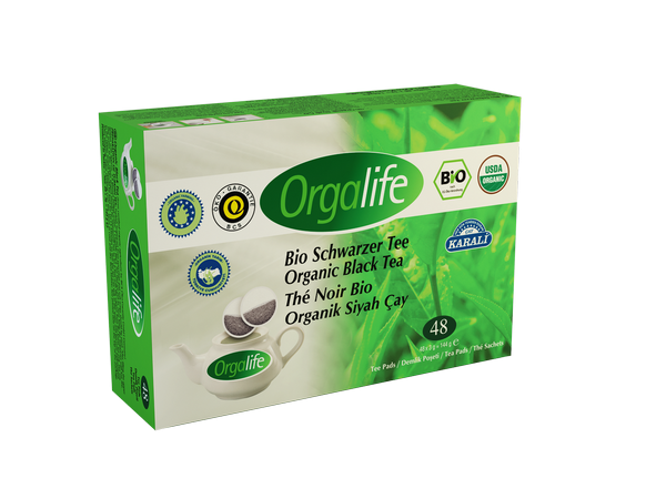 Orgalife Organik Siyah Çay Demlik Poşet (48Lİ)