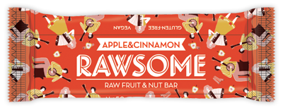 Elma ve Tarçınlı Raw Bar 50 Gr