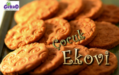 Organik Ekovi Sütlü  Çocuk Bisküvisi görseli.