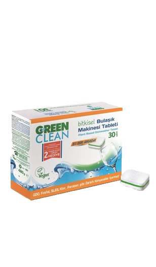 U GreenClean Bitkisel Bulaşık Makinesi Tableti