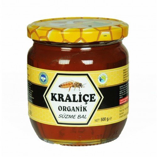 500gr. Kraliçe Organik Süzme Bal