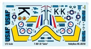 1/72 F-86F-30 Sabre Fighter