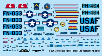 1/48 F-80A Shooting Star fighter