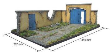 1/35 Diorama with Farm Wall