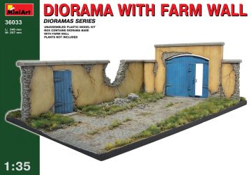 1/35 Diorama with Farm Wall