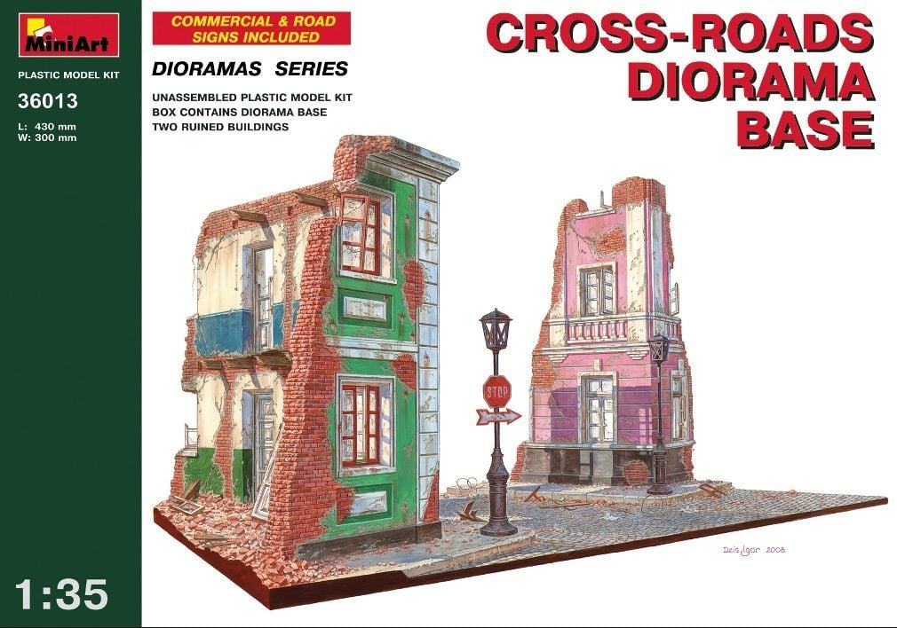 1/35 Cross-roads Diorama Base