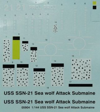 1/144 Submarine - USS SSN-21 Sea wolf