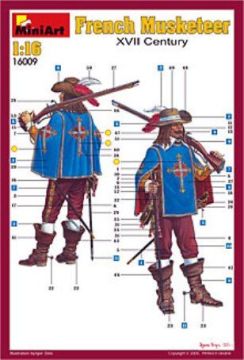 1/16 French Musketeer. XVII c.