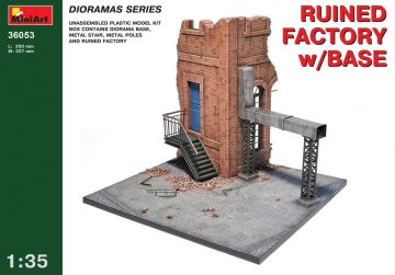 1/35 Ruined Factory w/Base