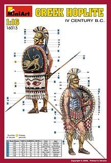 1/16 Greek Hoplite. IV c. B.C.