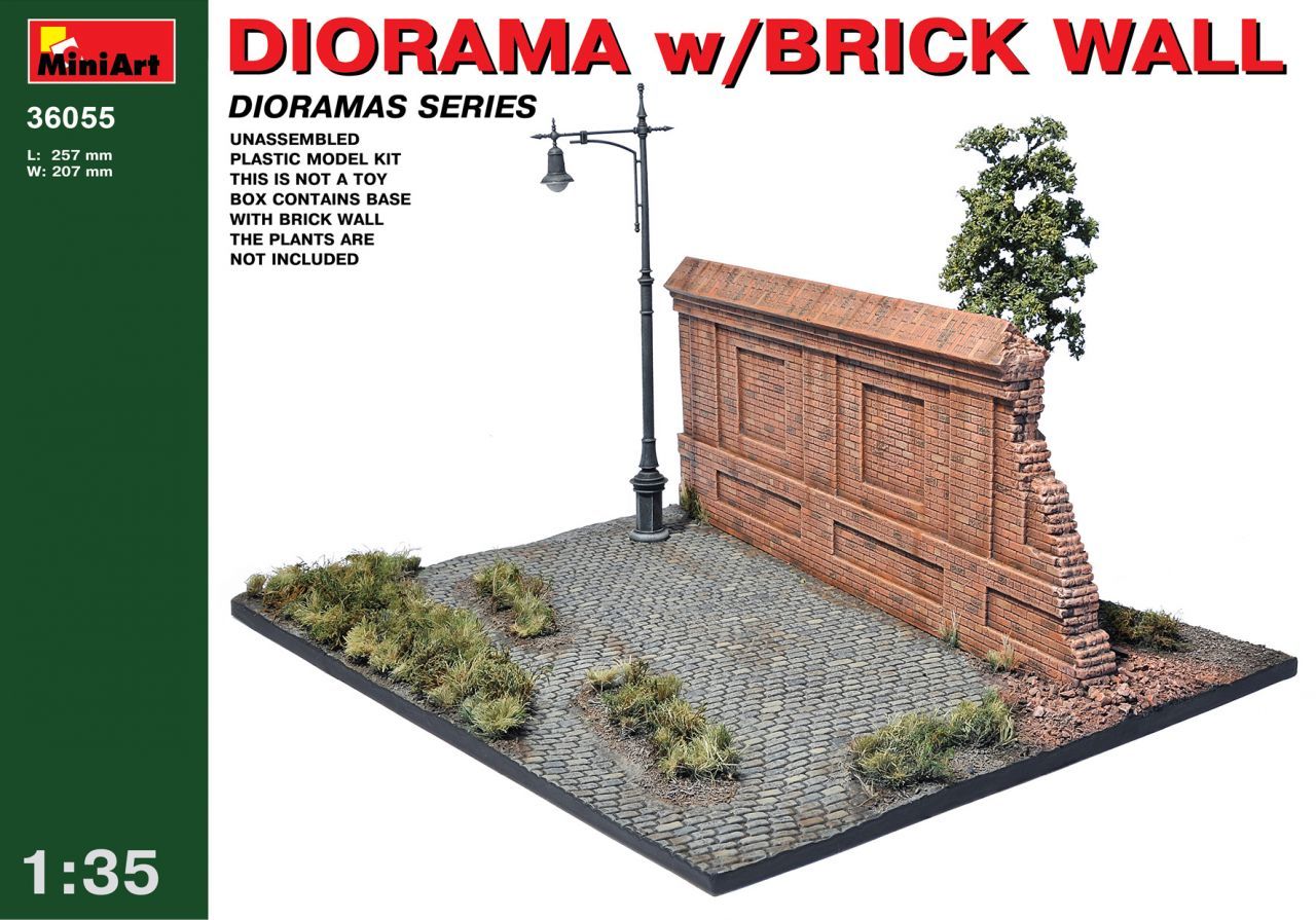 1/35 Diorama with Brick Wall