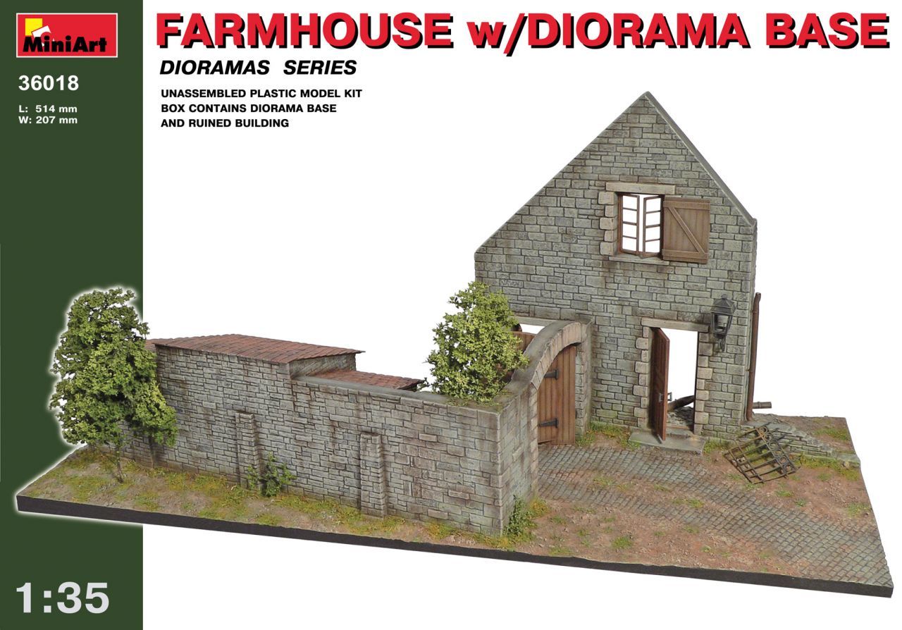 1/35 Farmhouse w/Diorama Base