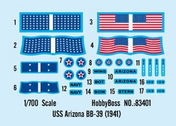 1/700 Arizona B-39 1941