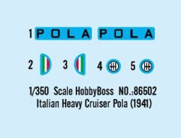 1/350 Italian Heavy Cruiser Pola (1941)