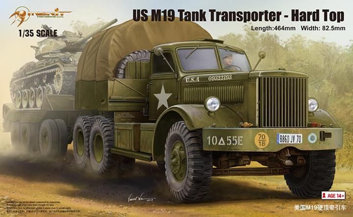 1/35 U.S. M19 Tank Transporter with Hard Top Cab