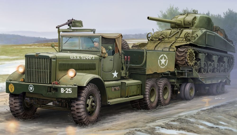 1/35 U.S. M19 Tank Transporter with Soft Top Cab (