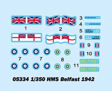 1/350 Battleship-HMS Belfast 1942