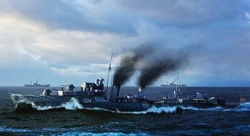 1/350 Battleship-HNCS Huron Destroyer 1944