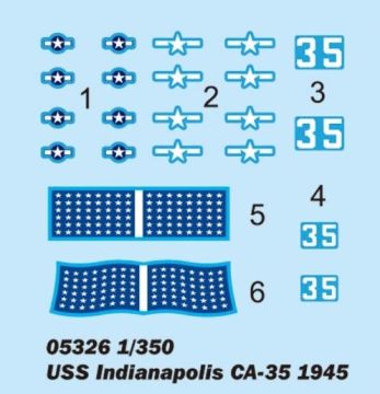 1/350 USS Indianapolis CA-35 1945