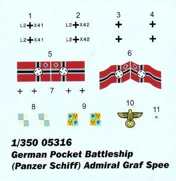1/350 German Pcket Battleship (Panzer Schiff) Admi