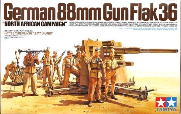 88mm Gun Flak 36 Kuzey Afrika